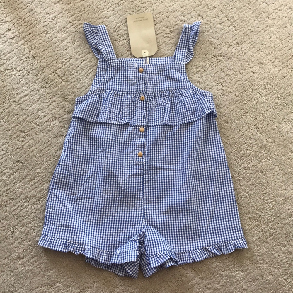 Zara girls gingham romper